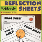 Editable Think Sheets for Positive and Negative Behaviors Media Social Emotional Workshop