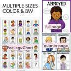 Feelings Posters, Cards, Charts, Worksheets | Identifying Emotions Activities and Office Decor Media Social Emotional Workshop