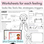 Feelings Posters, Cards, Charts, Worksheets | Identifying Emotions Activities and Office Decor Media Social Emotional Workshop