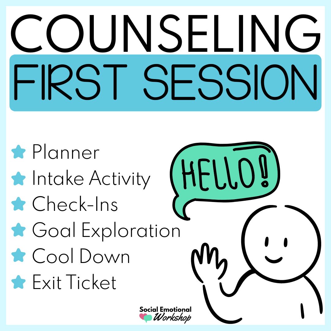 First Counseling Session Activities | Intake Form | Individual Counseling Social Emotional Workshop