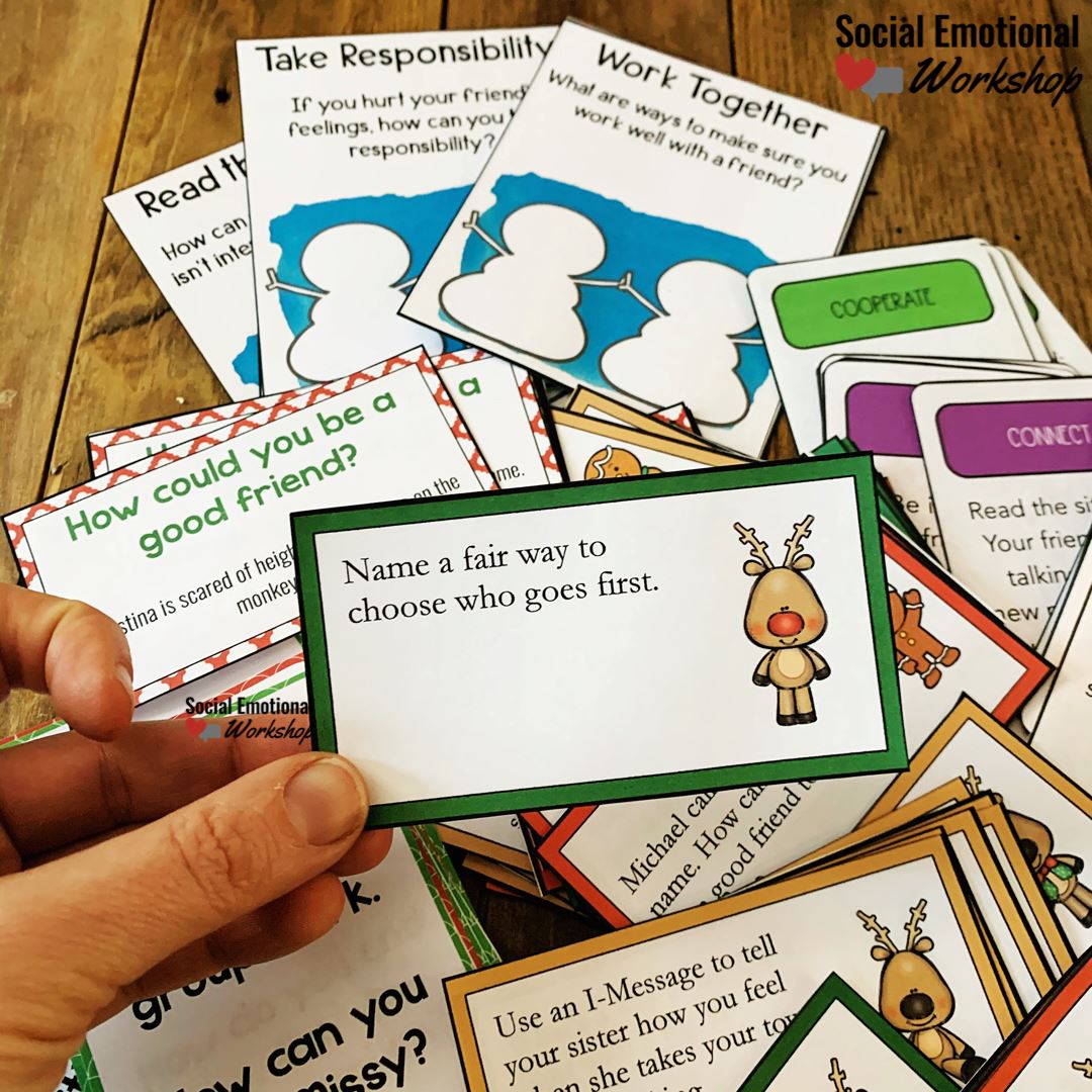 Friendship Activities Bundle for Winter and Christmas Media Social Emotional Workshop