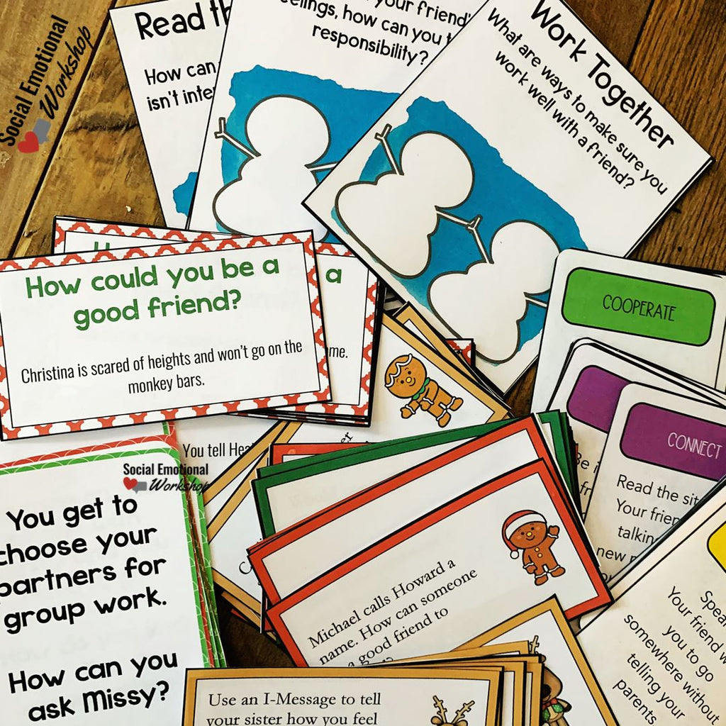 Friendship Activities Bundle for Winter and Christmas Media Social Emotional Workshop
