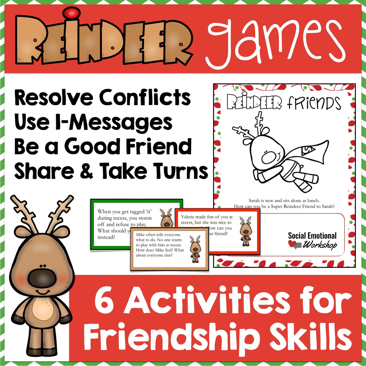 Friendship Resolved Friendship Skills and Conflict Resolution Activities for Christmas ...