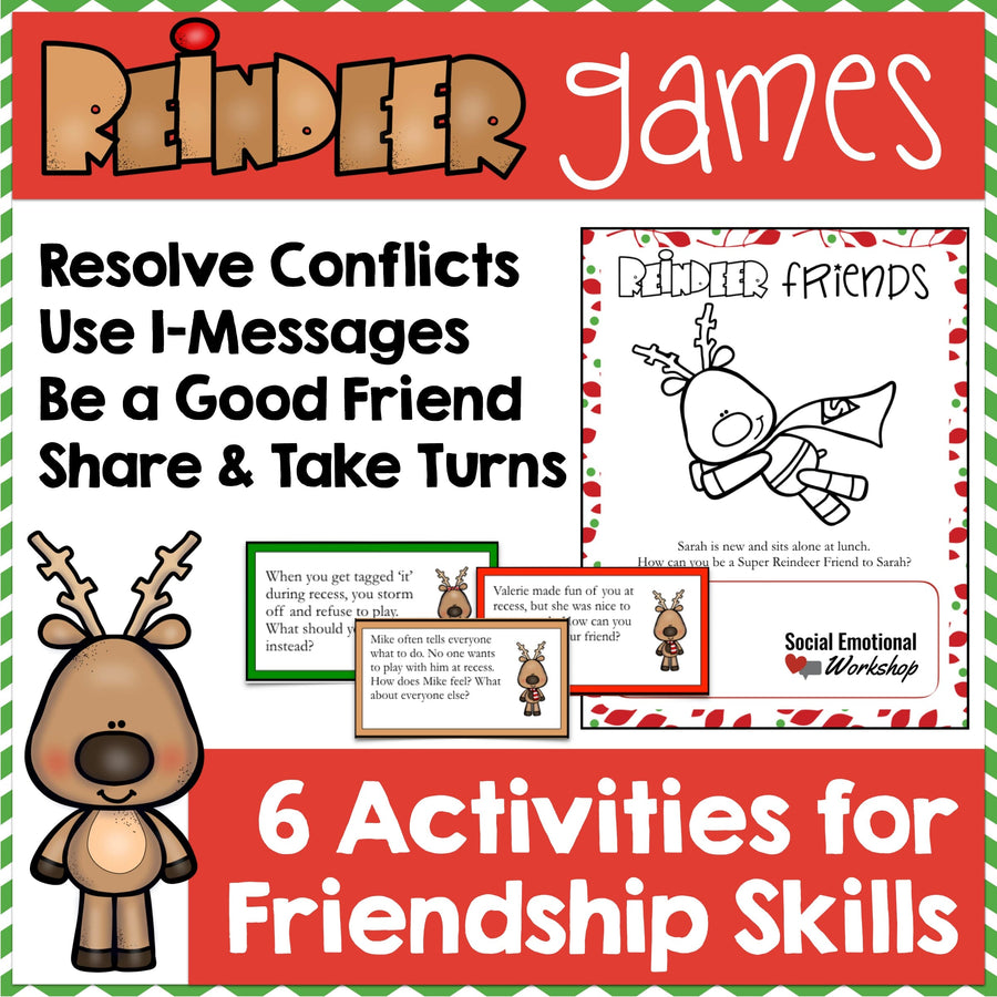 Friendship Skills and Conflict Resolution Activities for Christmas Media Social Emotional Workshop
