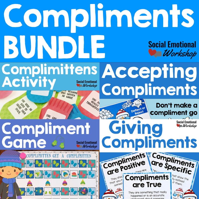 Giving Compliments and Accepting Compliments Bundle Media Social Emotional Workshop