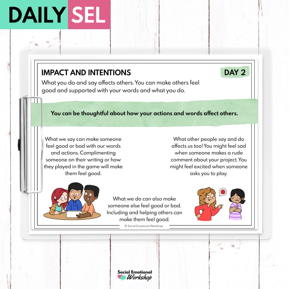 Impact and Intentions: Social Emotional Learning Activities - SEL for Distance Learning Media Social Emotional Workshop