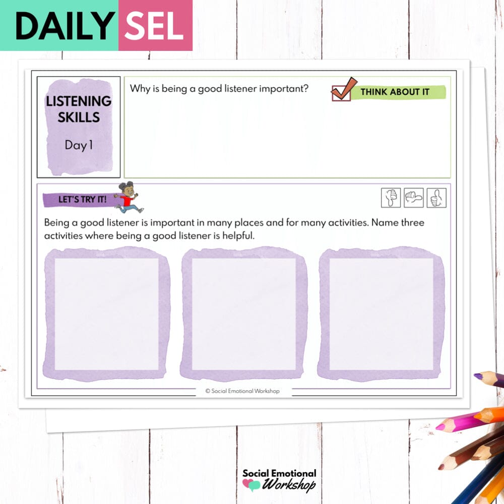 Listening Skills - SEL Activities for Distance Learning Media Social Emotional Workshop