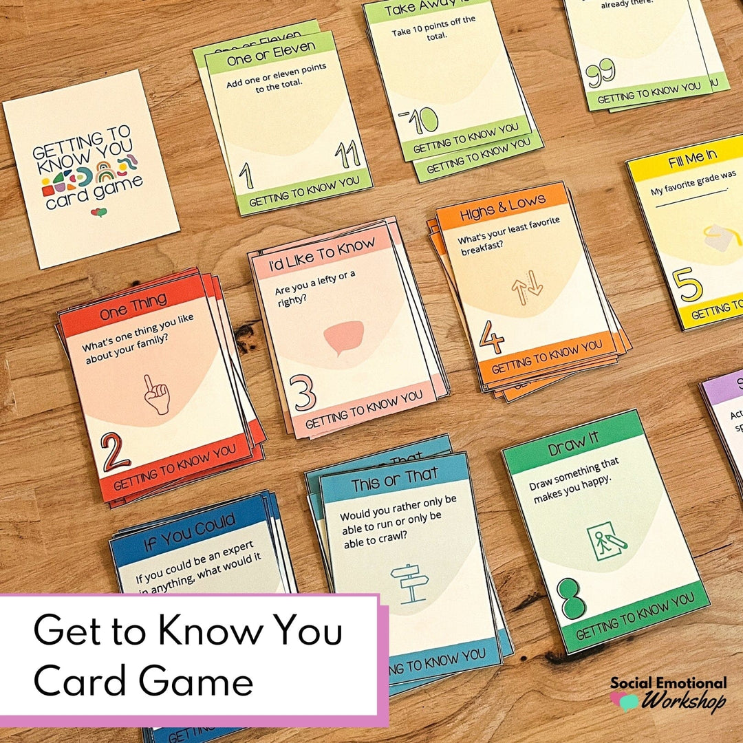 Lunch Bunch Bundle: Conversation Game, All About Me & Low Prep Activities Media Social Emotional Workshop