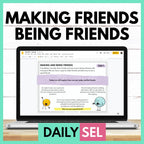 Making Friends and Being Friends - SEL Activities for Distance Learning Media Social Emotional Workshop