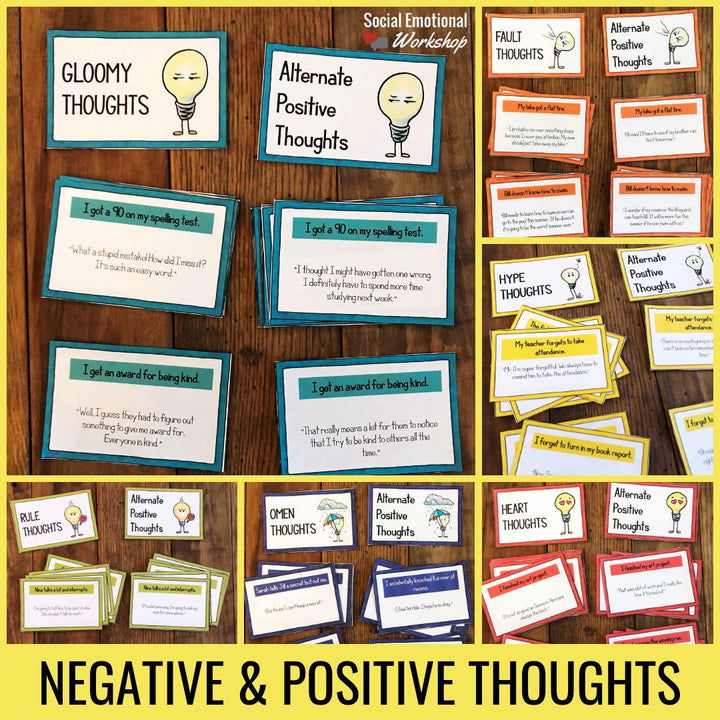 Negative Thinking Activities to Challenge Negative Self Talk Media Social Emotional Workshop
