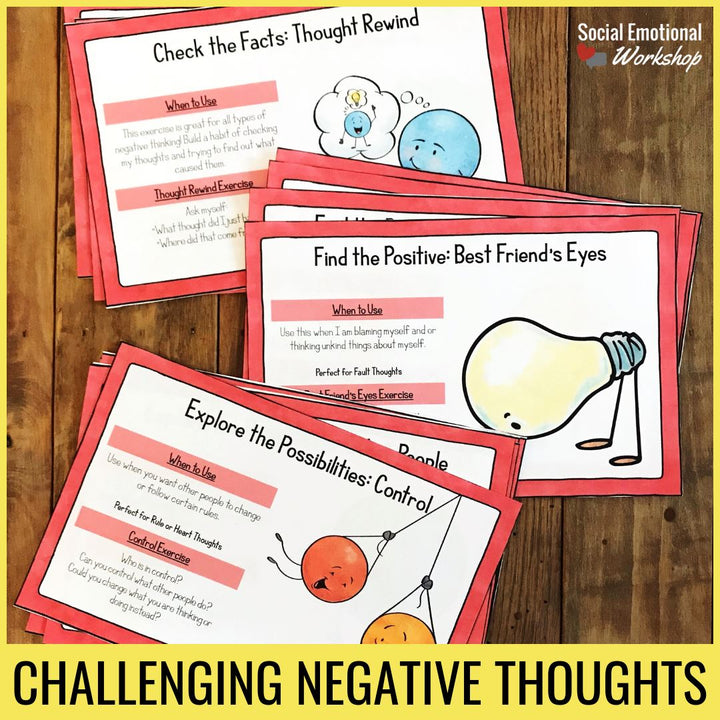 Negative Thinking Activities to Challenge Negative Self Talk Media Social Emotional Workshop