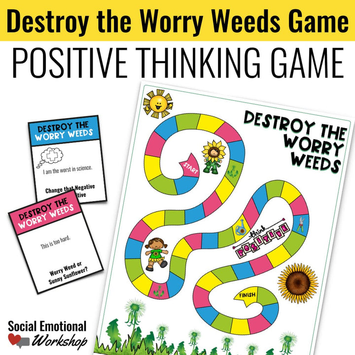 Positive Thinking Lesson, Game, and Activity Bundle Media Social Emotional Workshop