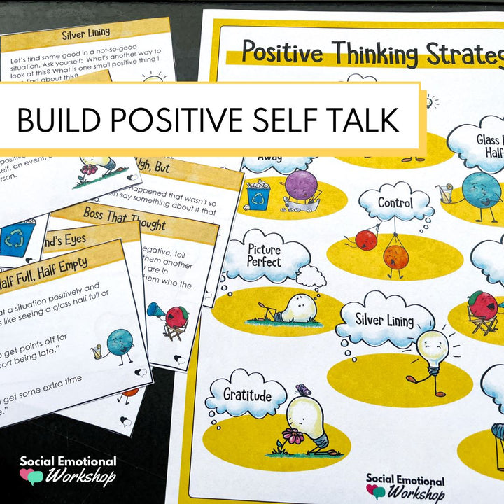Positive Thinking Strategies Poster Social Emotional Workshop