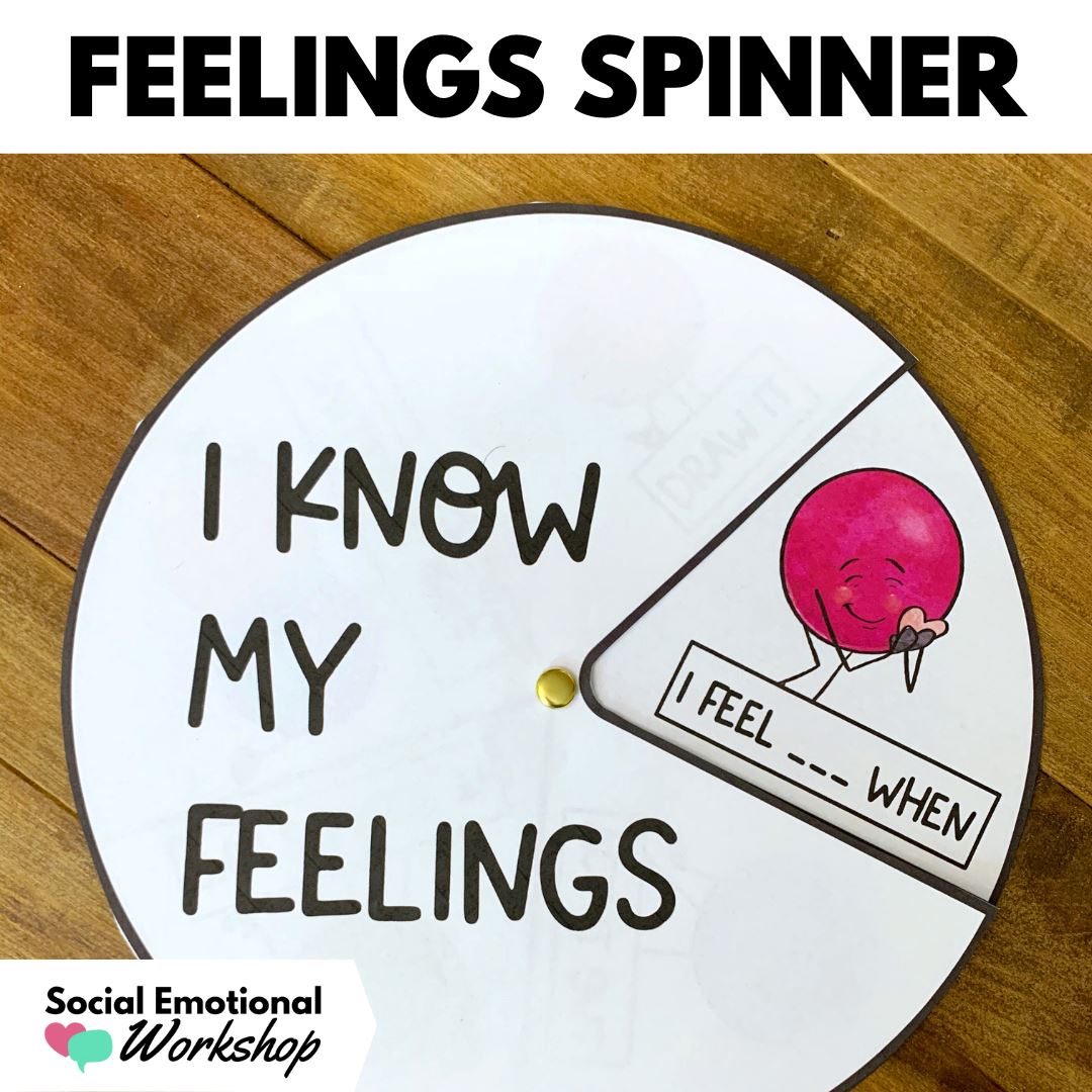 Printable Feelings Spinner Media Social Emotional Workshop