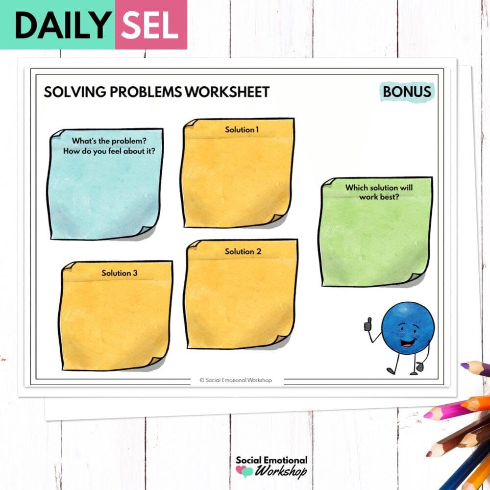 Problem Solving Social Emotional Learning Activities - SEL Worksheets ...