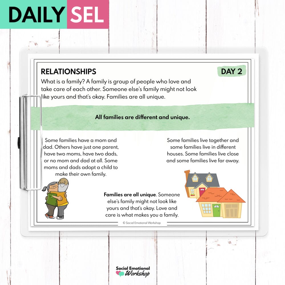Relationships - SEL Activities for Distance Learning Media Social Emotional Workshop