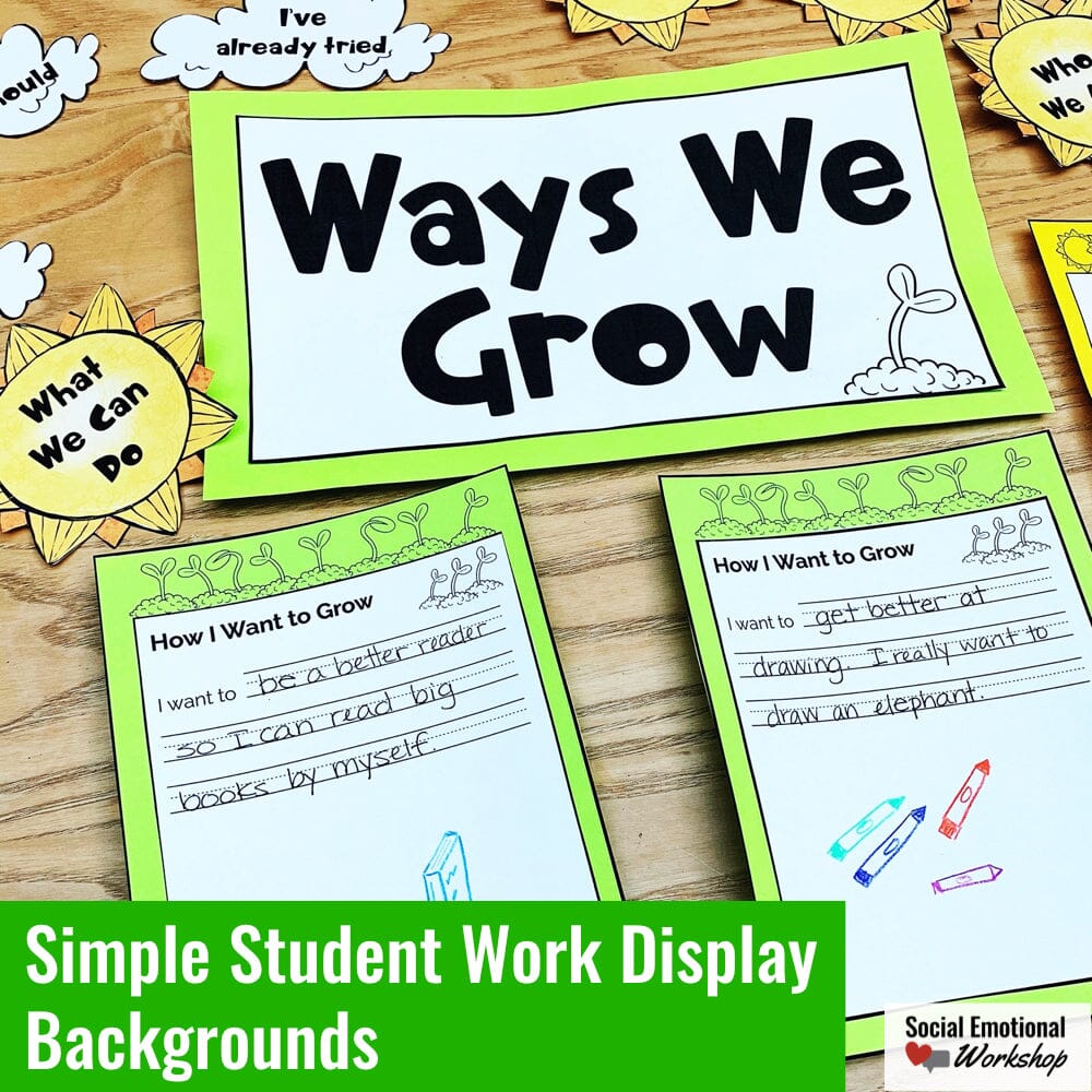 SEL Activity and Bulletin Board: Student Strengths and Areas for Growth Media Social Emotional Workshop
