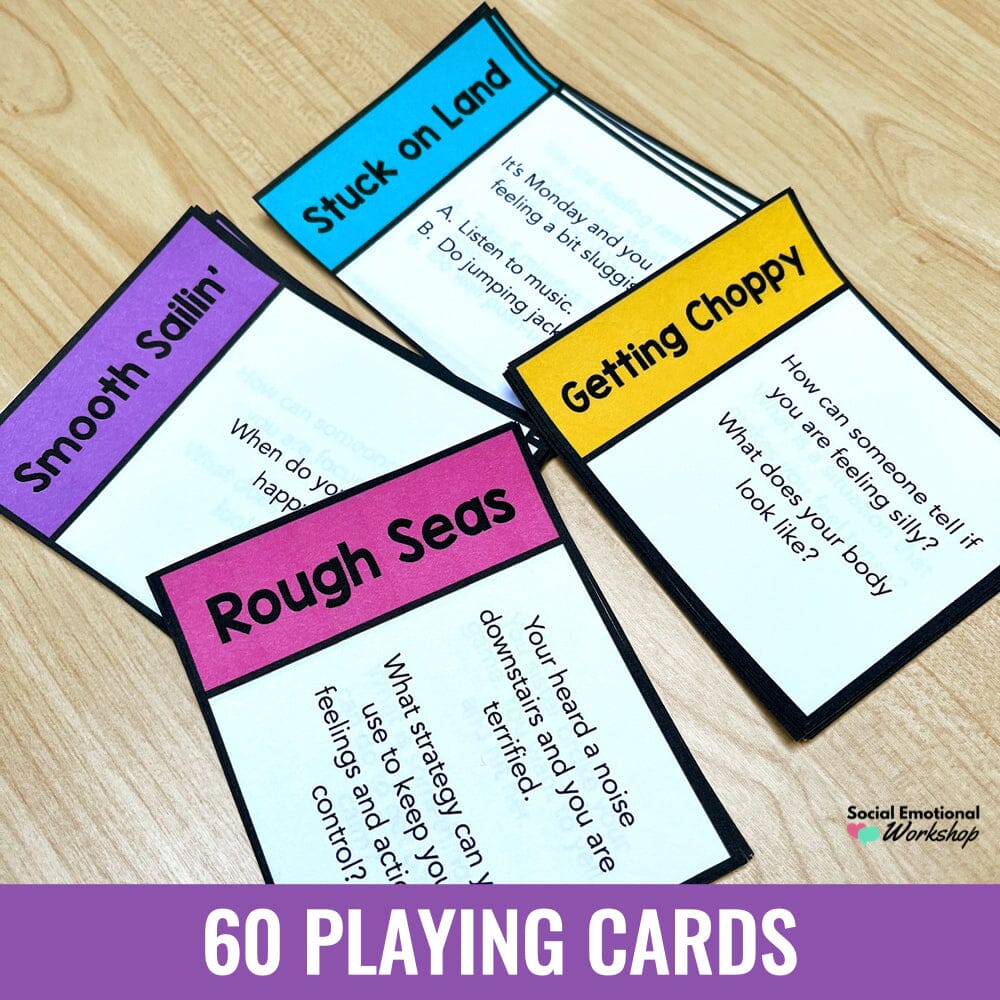 SEL Counseling Game for Coping Skills and Feelings Media Social Emotional Workshop