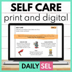 Self Care Social Emotional Learning Activities - SEL for Distance Learning Media Social Emotional Workshop