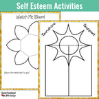 Self Esteem Lesson, Survey, and Activities Counseling Activities Social Emotional Workshop