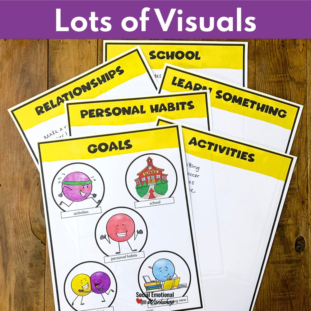 SMART Goals: Activities to Set Goals, Monitor, and Reflect Media Social Emotional Workshop