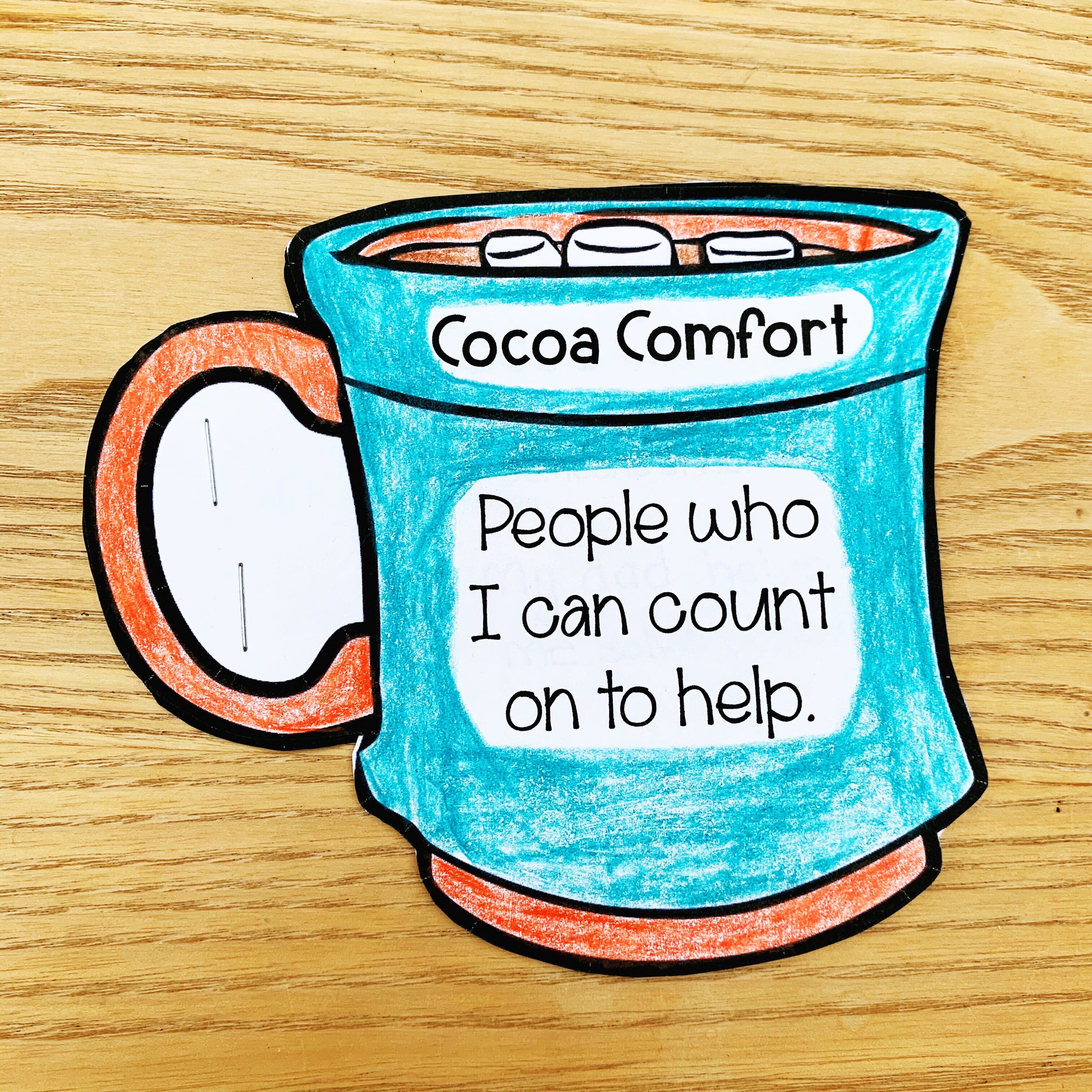 Social Emotional Learning Craft to Identify Support System Media Social Emotional Workshop