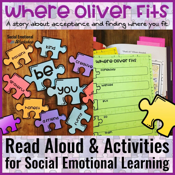 Social Emotional Learning Interactive Read Aloud: Where Oliver Fits Media Social Emotional Workshop