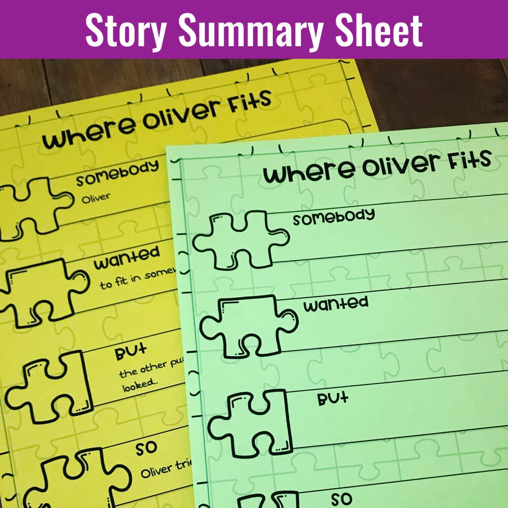 Social Emotional Learning Interactive Read Aloud: Where Oliver Fits Media Social Emotional Workshop