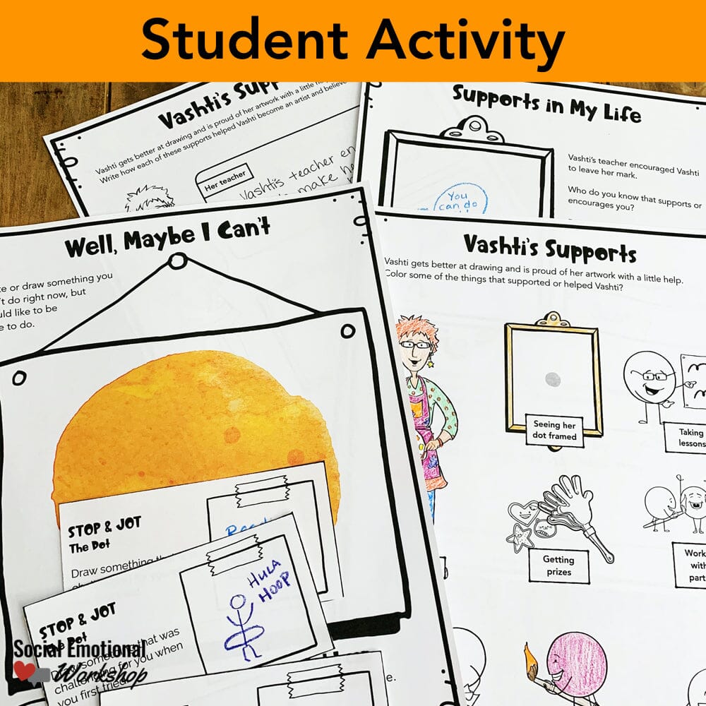 The Dot by Peter Reynolds Activities for Social Emotional Learning Read Aloud Media Social Emotional Workshop