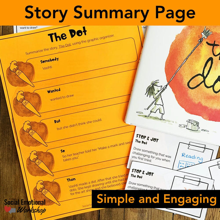 The Dot by Peter Reynolds Activities for Social Emotional Learning Read Aloud Media Social Emotional Workshop