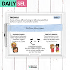 Triggers Social Emotional Learning Activities - SEL for Distance Learning Media Social Emotional Workshop