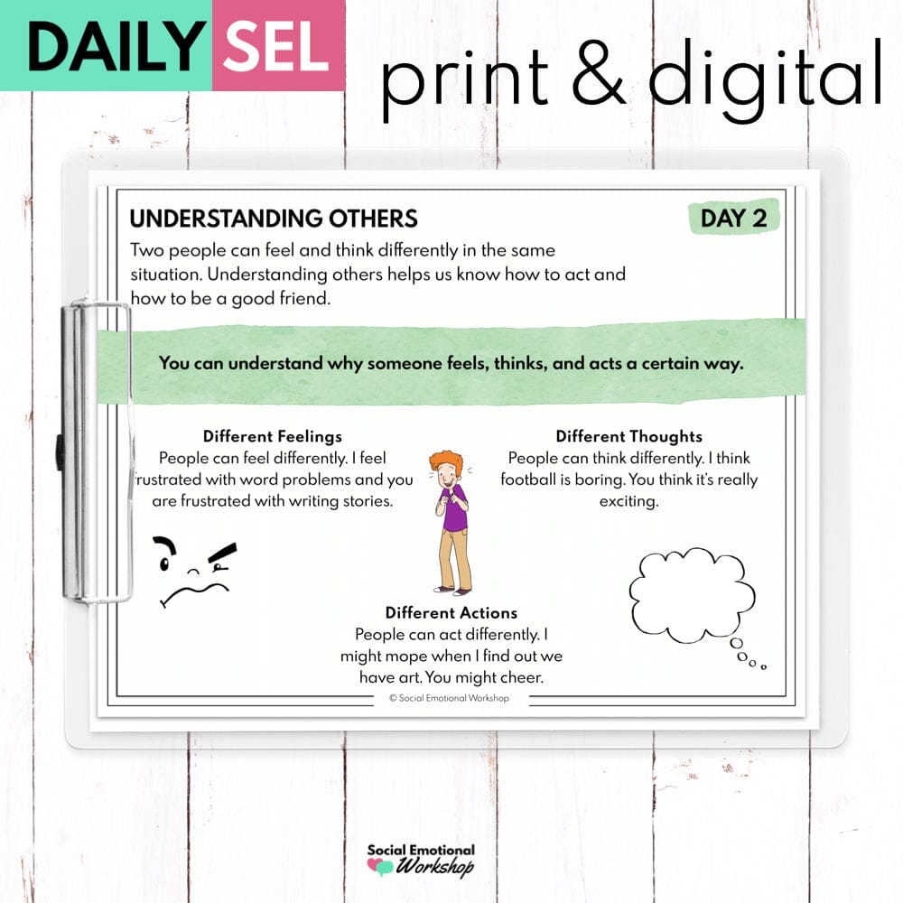 Understanding and Accepting Differences: Social Emotional Learning Activities - SEL for Distance Learning Media Social Emotional Workshop