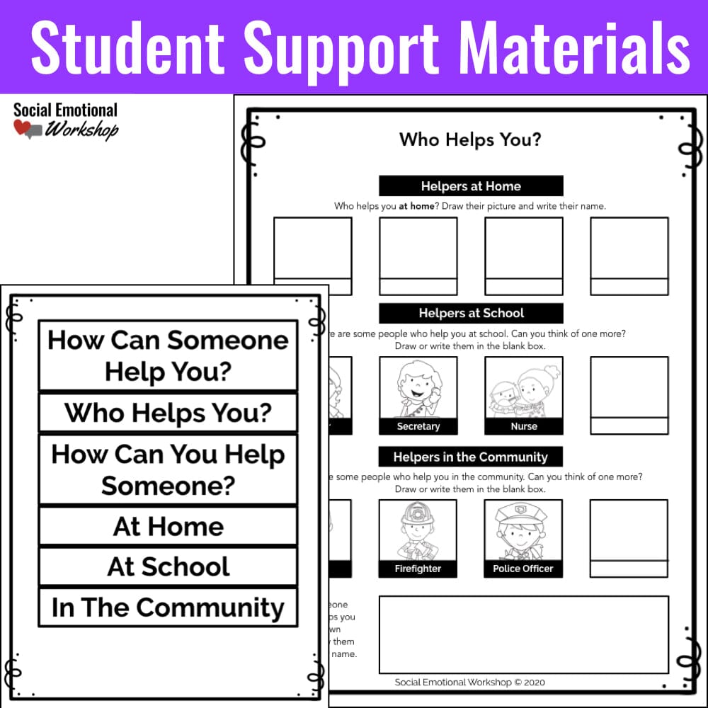 Valentine's Day Activity for Social Emotional Learning - People Who Help Us Media Social Emotional Workshop