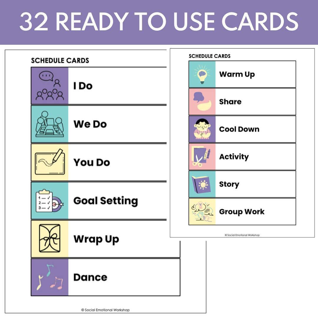 Build Routine Counselling Visual Schedule for Individual or Group Counseling Routines โ Social ...