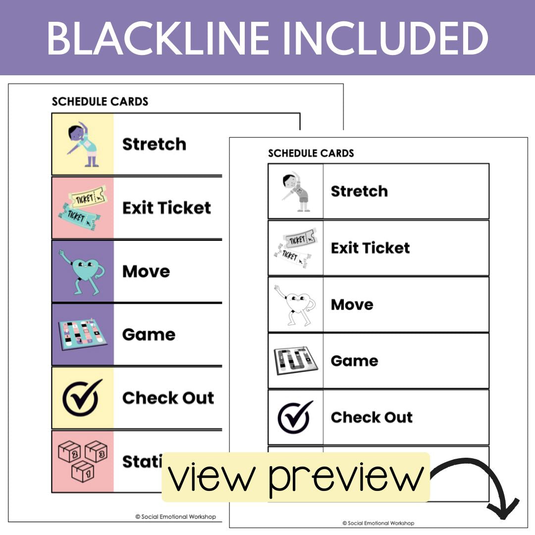 Build Routine Counselling Visual Schedule for Individual or Group Counseling Routines โ Social ...